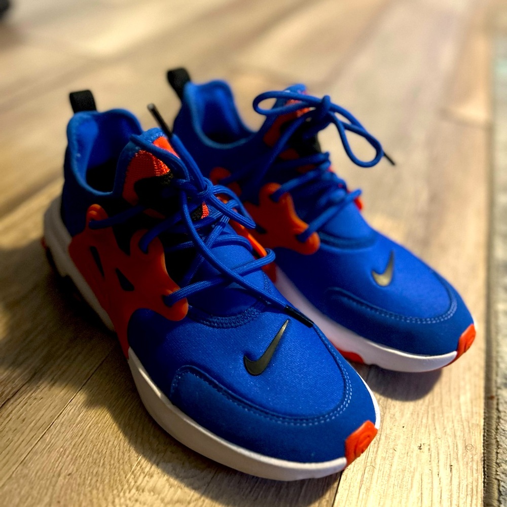 Blue and Red Nike Presto React 6Y